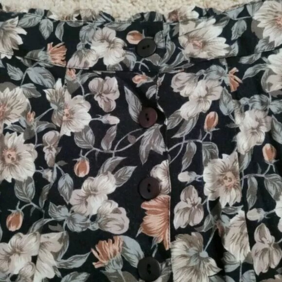 Vintage Compognie Internationale Express Floral Fairy Cottagecore Maxi Skirt M - Picture 7 of 11